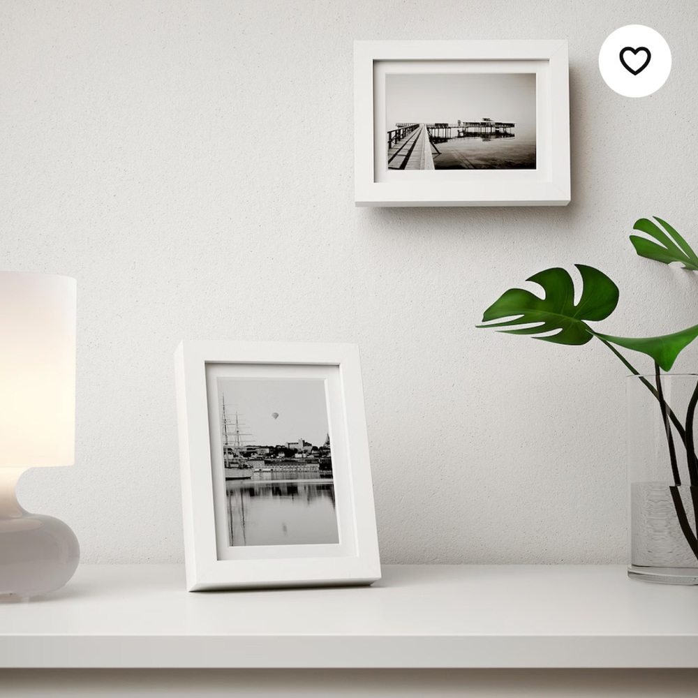 IKEA - RIBBA Glass Photo Frame (White) 5”x7”